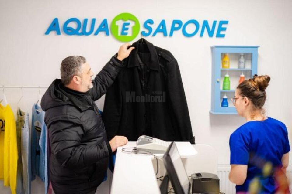 Curățătoria Aqua E Sapone, din Ipotești, îți promite „o viață fără pete”