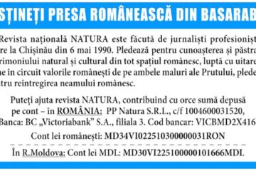 Revista „Natura” din Basarabia are nevoie de susținere financiară
