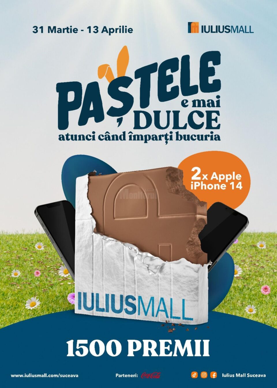 Iulius Mall oferă două iPhone 14 și alte 1.500 de premii la cumpărături