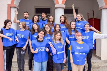 Pereții interiori ai Școlii Gimnaziale Baineț, pictați cu ajutorul Fundației Umanitare ASSIST