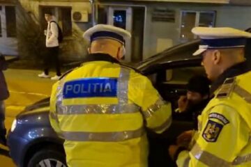 Un șofer care a băut ”două beri” a picat testul de alcoolemie în centrul Sucevei