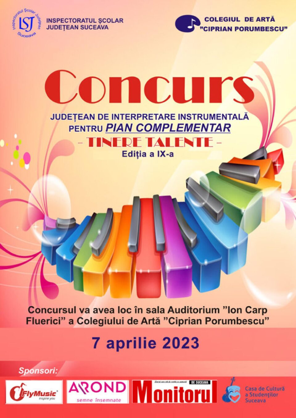 Concursul de interpretare instrumentală pentru pian complementar ”Tinere Talente”, ediția a IX-a Concursul de interpretare instrumentală pentru pian complementar ”Tinere Talente”, ediția a IX-a