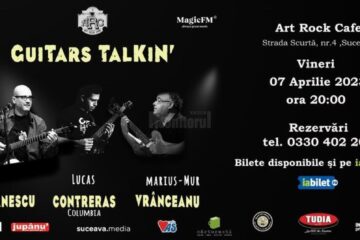 ”GuitarsTalkin’ ”, un concert cu trei chitariști de marcă, vineri seara în Suceava