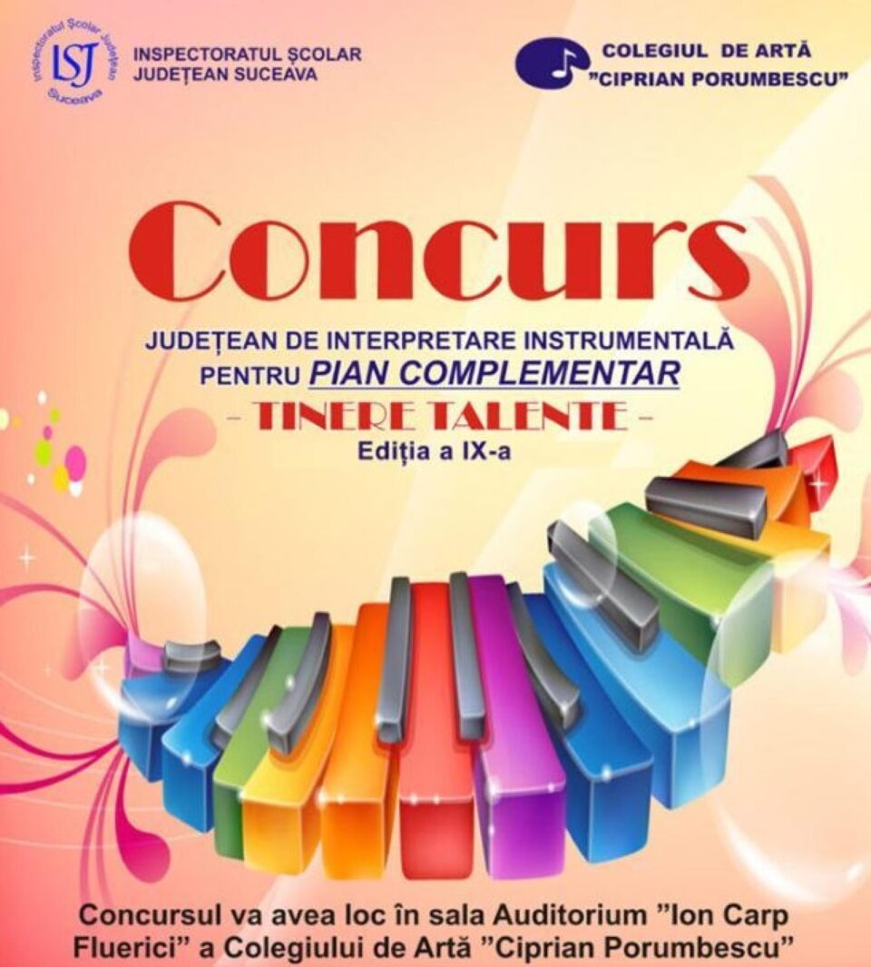 Concursul de interpretare instrumentală ”Tinere Talente”, amânat din cauza vremii nefavorabile Concursul de interpretare instrumentală ”Tinere Talente”, amânat din cauza vremii nefavorabile