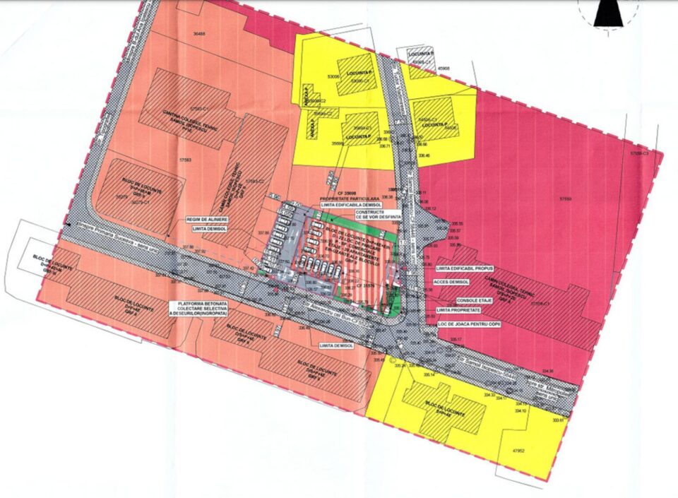 Blocul cu șapte etaje se va ridica în locul casei Voronca din zona intersecției Alexandru cel Bun cu Samuil Isopescu