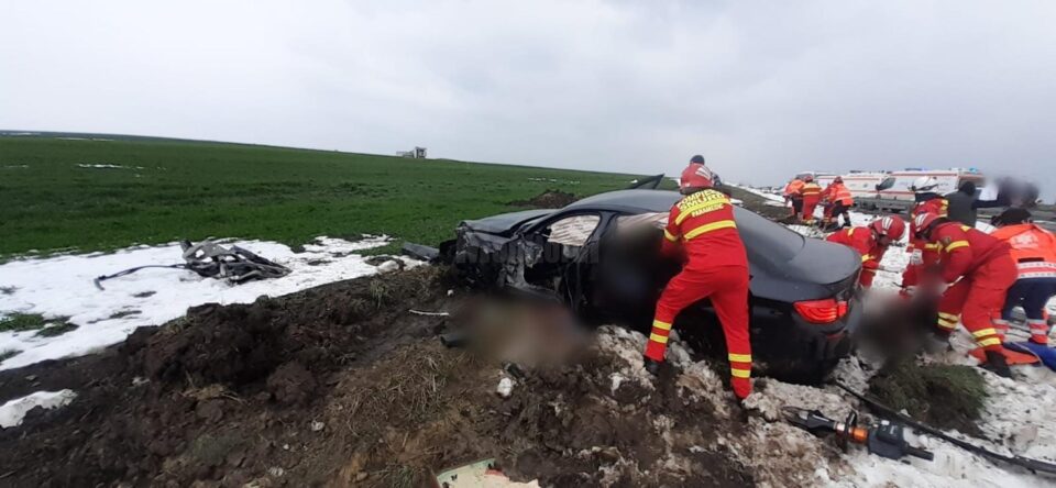 Mașina implicată în accident