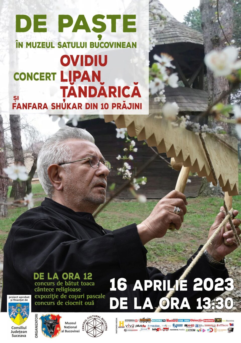 Ovidiu Lipan Țăndărică și Fanfara Shukar din 10 Prăjini vor concerta la Muzeul Satului Bucovinean Ovidiu Lipan Țăndărică și Fanfara Shukar din 10 Prăjini vor concerta la Muzeul Satului Bucovinean