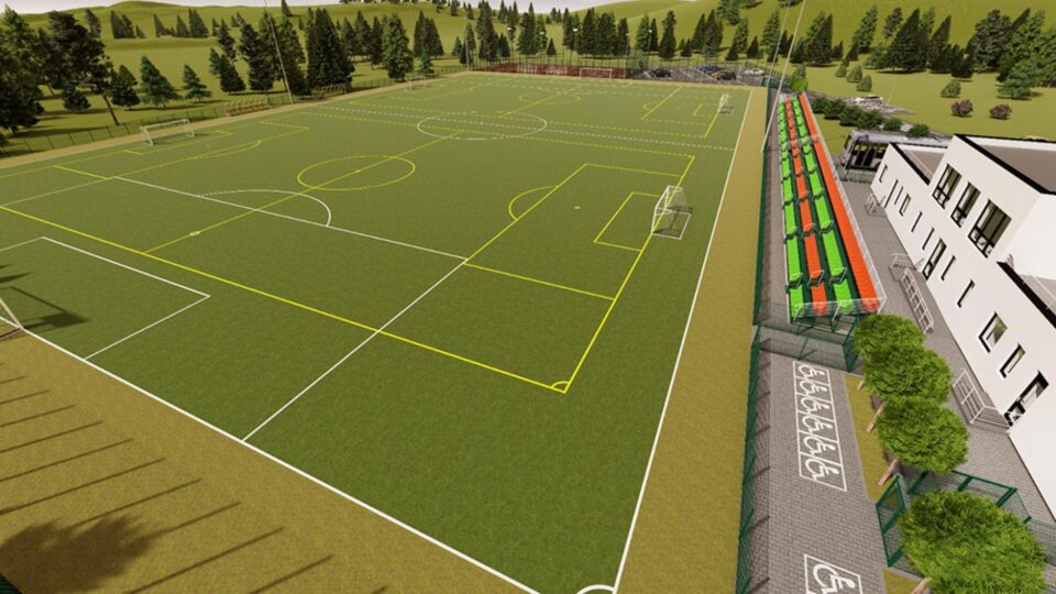 Proiectul bazei sportive cu teren de fotbal la dimensiuni UEFA și tribună de 500 de locuri Proiectul bazei sportive cu teren de fotbal la dimensiuni UEFA și tribună de 500 de locuri