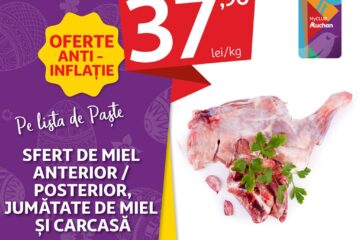 Descoperă ofertele anti-inflație de la Auchan și pune pe lista de Paște tot ce ai nevoie pentru o sărbătoare de neuitat!