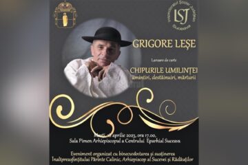 Grigore Leșe va conferenția marți la Centrul Eparhial Suceava