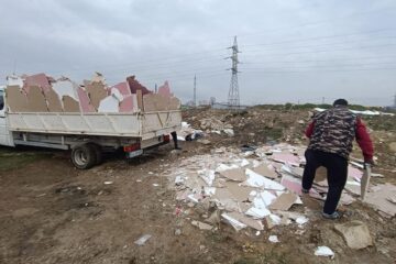 Amendă de 50.000 de lei pentru firma care a aruncat rigips pe malul râului Suceava