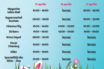 Cetatea de Scaun, Muzeul Satului, magazinele din malluri și Cinema City, deschise și în zilele de Paști