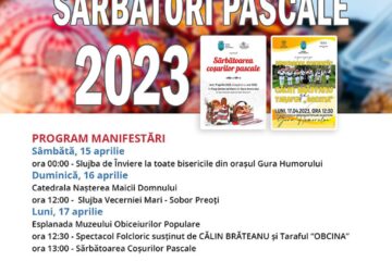 Program Paște Gura Humorului