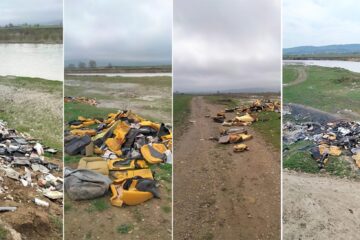 Deșeuri rezultate din dezmembrări abandonate și arse parțial la Verești, pe malul Sucevei