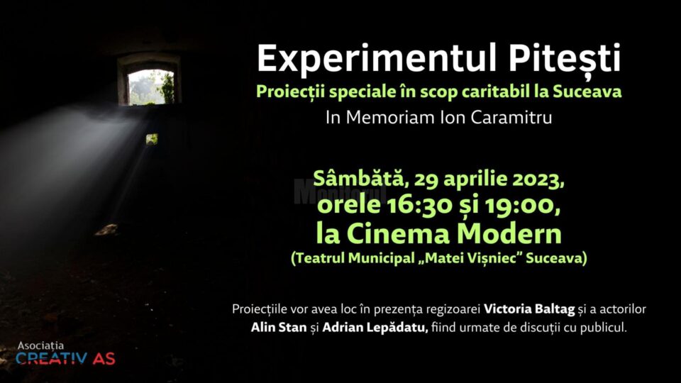 „Experimentul Pitești”, două proiecții, în premieră la Suceava, la Cinema Modern
