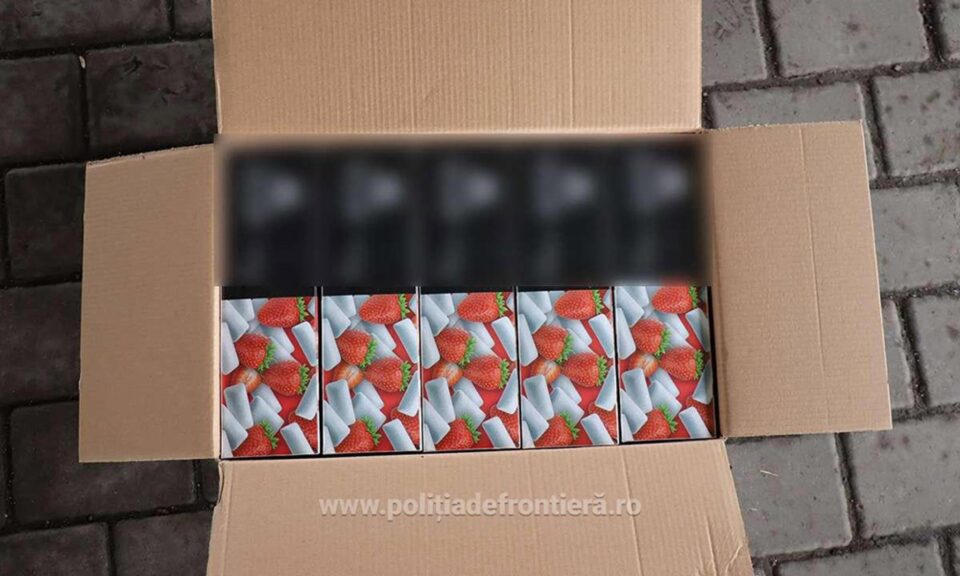 A încercat să scoată din țară 6 tone de tutun de narghilea cu acte false
