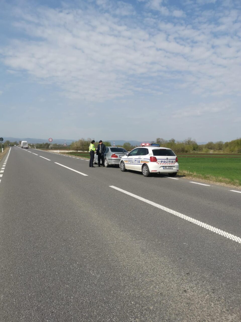 control poliție în trafic