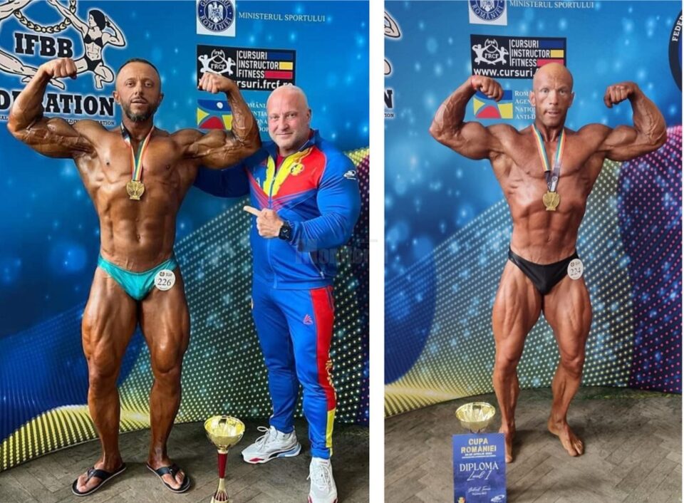 Dorel Toma și Radu Petenghea, medaliați cu aur la Cupa României la culturism și fitness