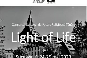S-a prelungit termenul de înscriere la Concursul Național de Poezie Religioasă Tânără „Light of life”, ediția I