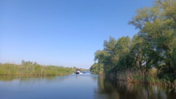 Ambarcațiune în Delta Dunării