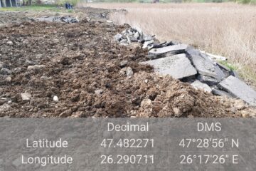 Deșeuri din construcții, abandonate în dispreț față de lege