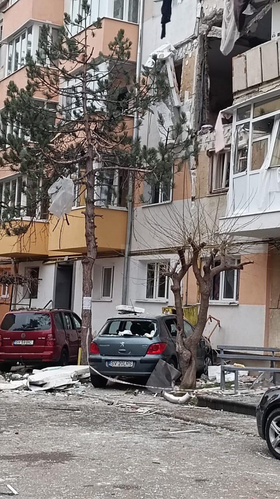 Blocul afectat de explozia din decembrie 2022