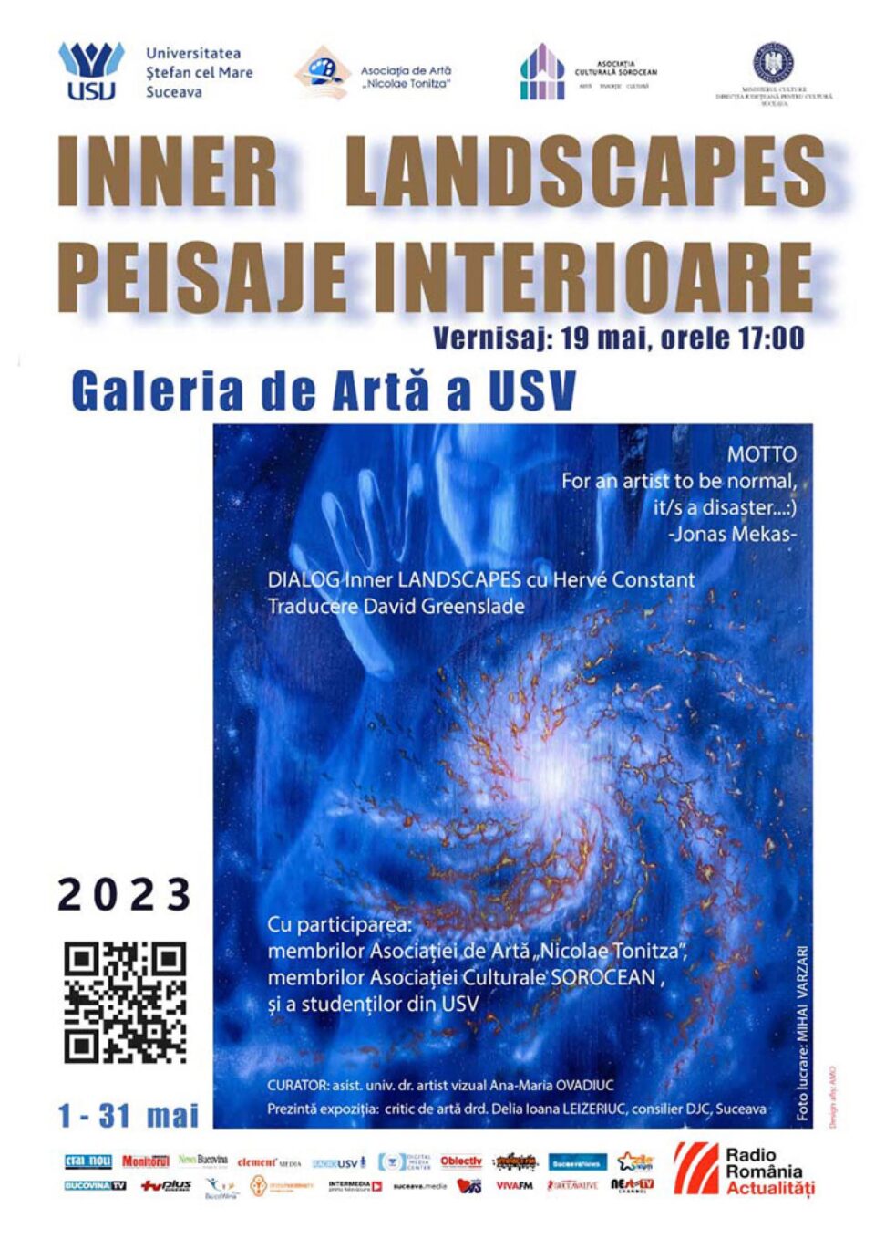 Evenimentul cultural „Inner Landscapes/ Peisaje Interioare”, la Galeria de Artă a USV Evenimentul cultural „Inner Landscapes/ Peisaje Interioare”, la Galeria de Artă a USV
