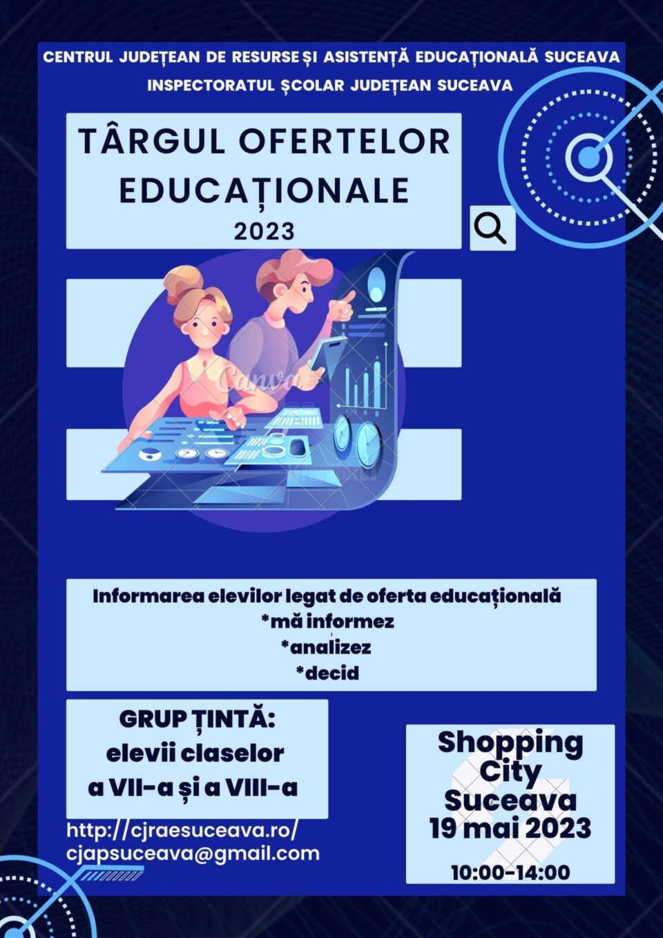 Liceele își prezintă oferta educațională vineri, la Shopping City Suceava