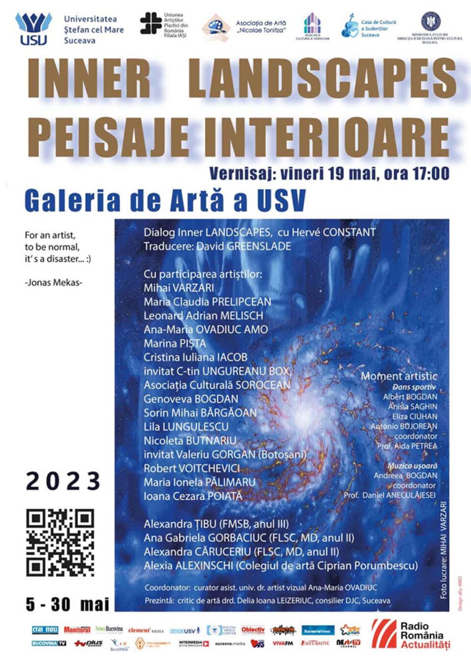 Artiști consacrați și studenți expun în cadrul expoziției ”Inner Landscapes/Peisaje Interioare” la USV Artiști consacrați și studenți expun în cadrul expoziției ”Inner Landscapes/Peisaje Interioare” la USV