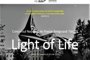 Conferință, recital, premiere, la finalul Concursului Național de Literatură Religioasă Tânără „Light of Life”, ediția I