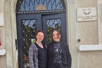 Iulia Halip Istrate, alături de prof. Ioana Irina Simota Ducra