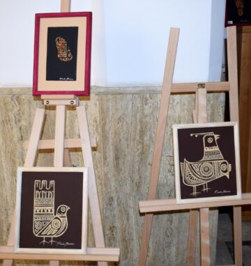Artistul plastic Radu Bercea a vernisat la Fălticeni expoziția „Altfel”