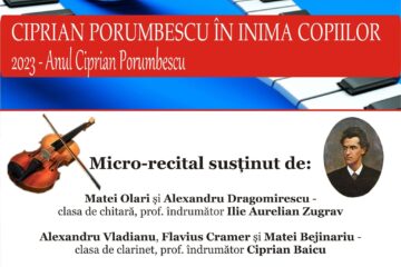 „Ciprian Porumbescu în inima copiilor”, miercuri, la Biblioteca Bucovinei