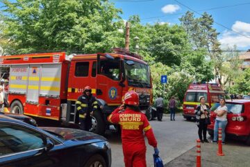 Pompierii chemați la fața locului