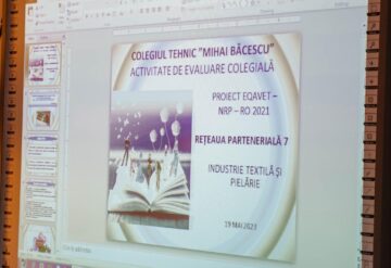 Schimb de bune practici și activități de autoevaluare în învățământul profesional tehnic, la Colegiul „Mihai Băcescu”