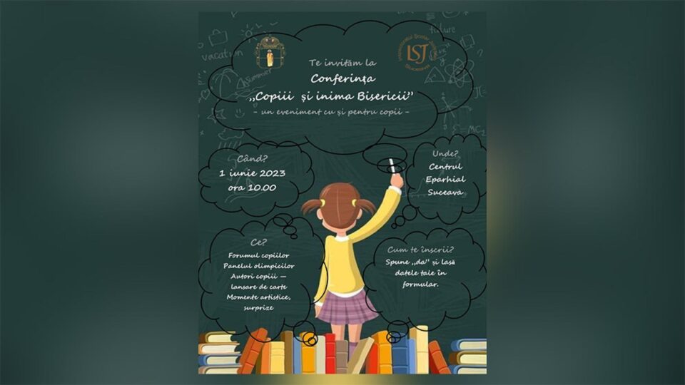 Conferința „Copiii și inima Bisericii”, un eveniment educațional-cultural dedicat copiilor, la Centrul Eparhial Suceava Conferința „Copiii și inima Bisericii”, un eveniment educațional-cultural dedicat copiilor, la Centrul Eparhial Suceava