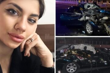 Avocata Diana Gușan care a murit în accidentul din august 2020 și cum arăta după impact mașina în care se afla. Foto clujust.ro