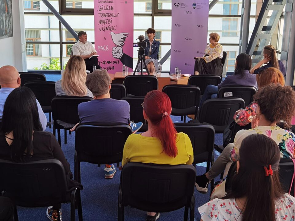 Dezbatere despre „Război și teatru” cu Oltița Cântec, la Zilele TMMVS 2023
