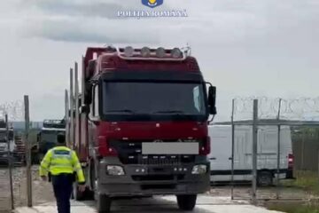 Camionul confiscat