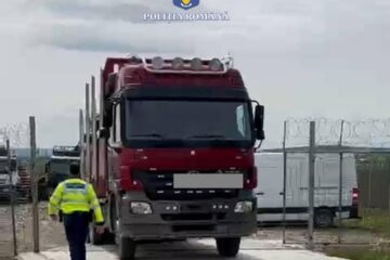 Camionul confiscat
