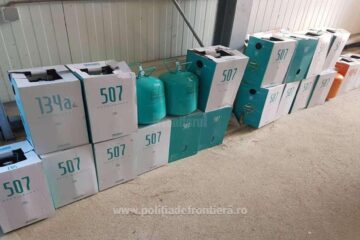 Captură de freon în Vama Vicovu de Sus