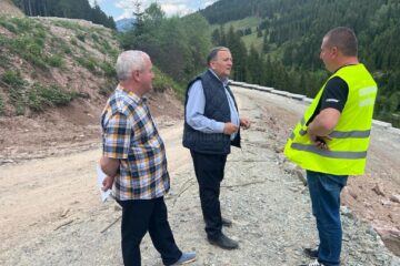 Președintele CJ Suceava a inspectat șantierul drumului Panaci – Bilbor