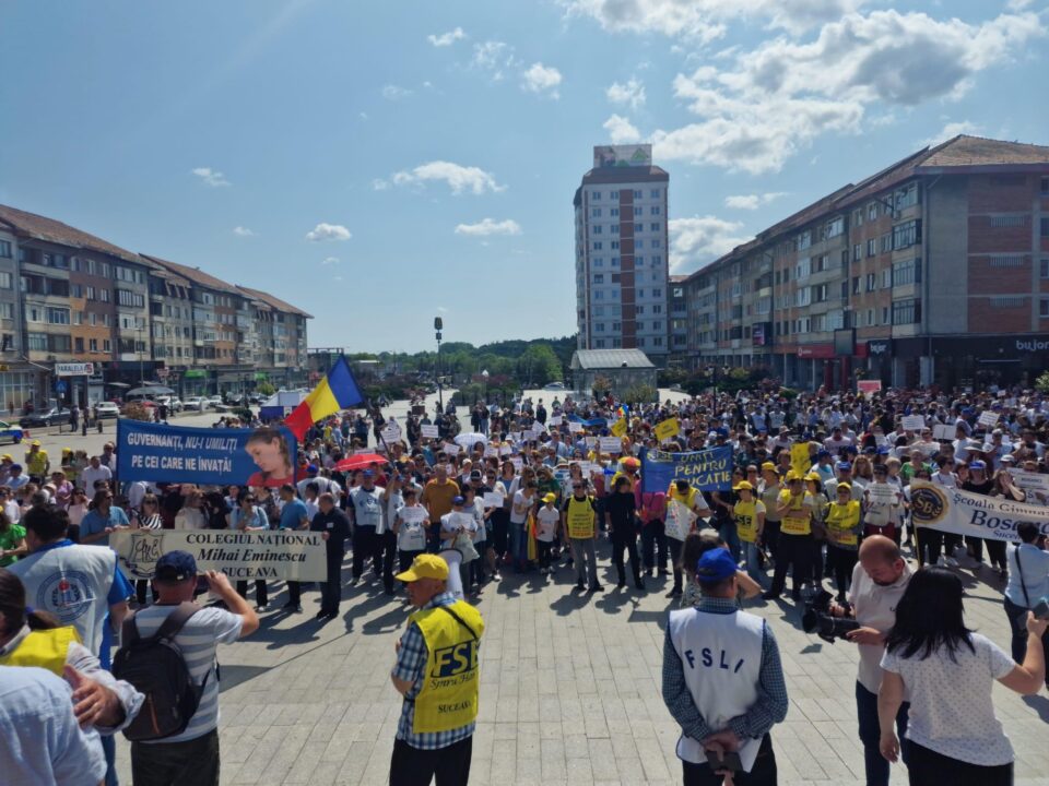 A treia zi de proteste în stradă la Suceava