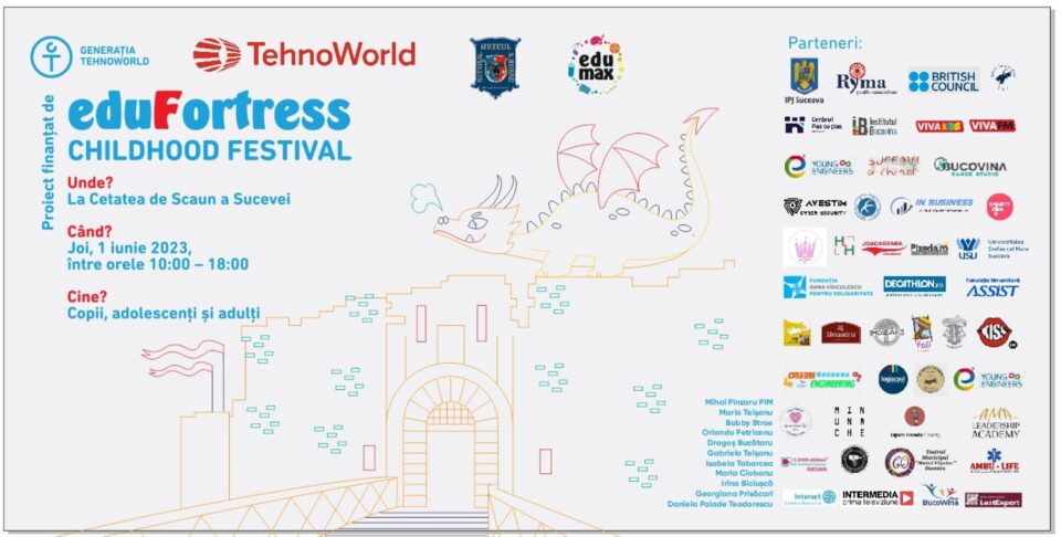 Festivalul Copilăriei EduFortress - Childhood Festival, de 1 Iunie, la Cetatea de Scaun