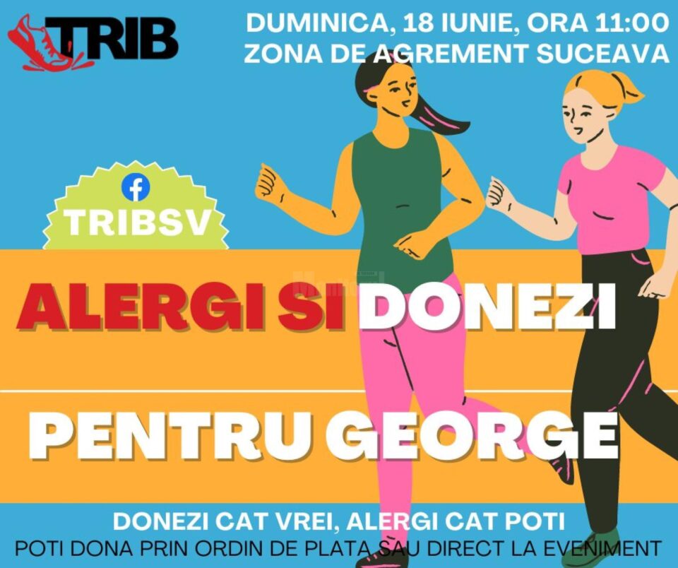 „Dă-i Aripi lui George!”. Aleargă pentru un băiețel de 5 ani cu autism