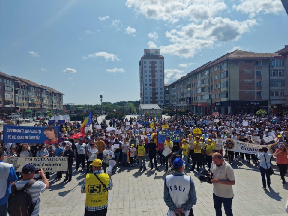 Protestul de marți, 30 mai, din centrul Sucevei