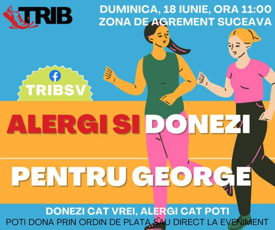 „Dă-i Aripi lui George!”. Aleargă pentru un băiețel de 5 ani cu autism
