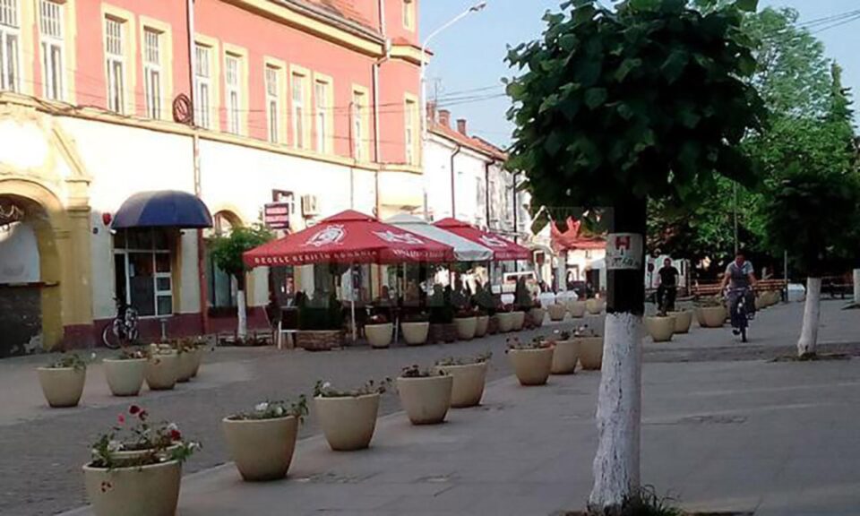 Protest împotriva desființării pietonalului din centrul municipiului Rădăuți. Foto primariaradauti.ro