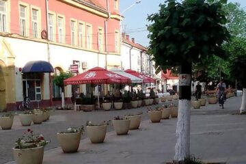 Protest împotriva desființării pietonalului din centrul municipiului Rădăuți. Foto primariaradauti.ro