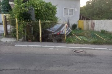 Un autoturism a trecut prin gardul unei case, pe Serpentine